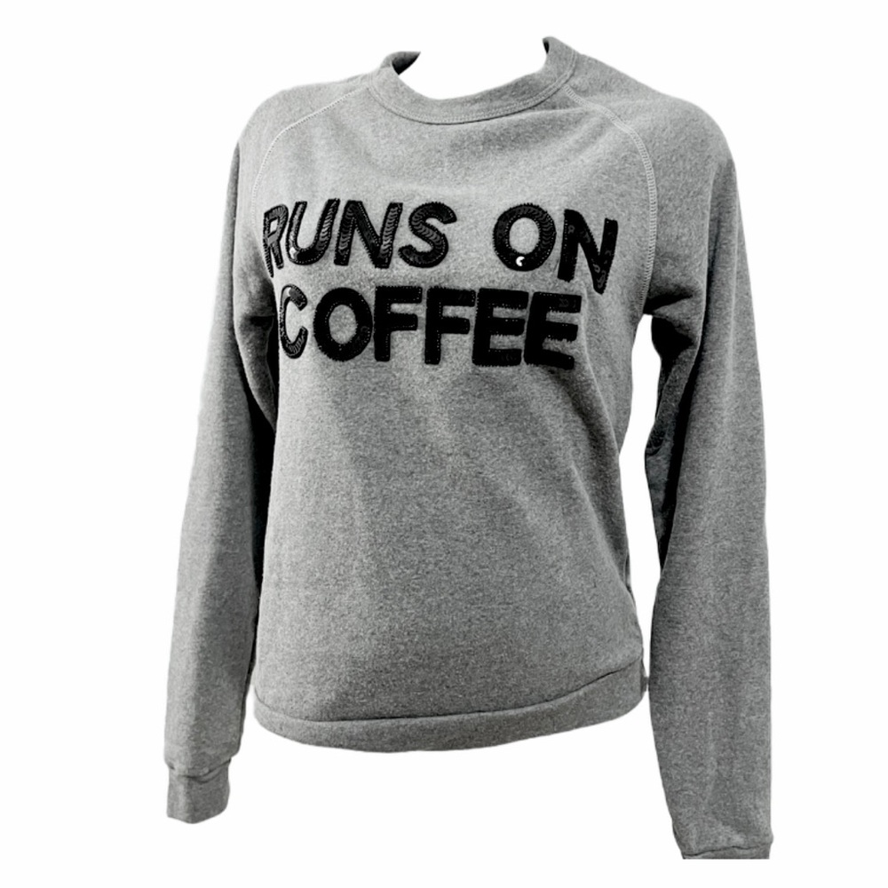 Bow and Drape Heather Grey Sweatshirt (S)